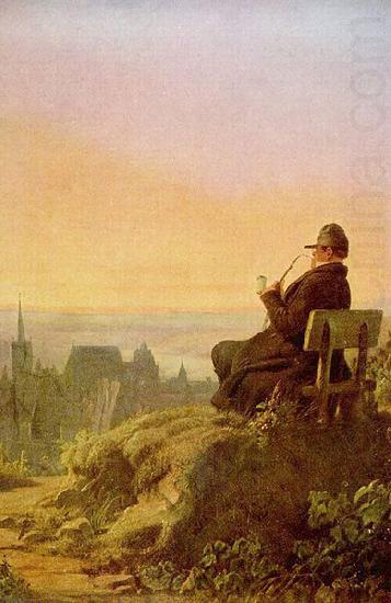 Carl Spitzweg Rast auf dem Weinberg china oil painting image